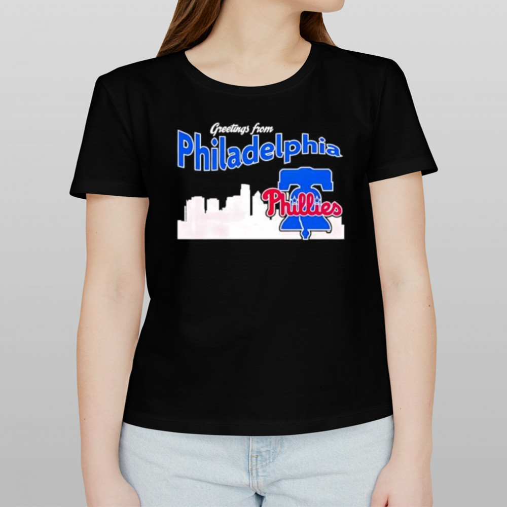 Greetings From Philadelphia Phillies Skyline shirt Women's T-shirt