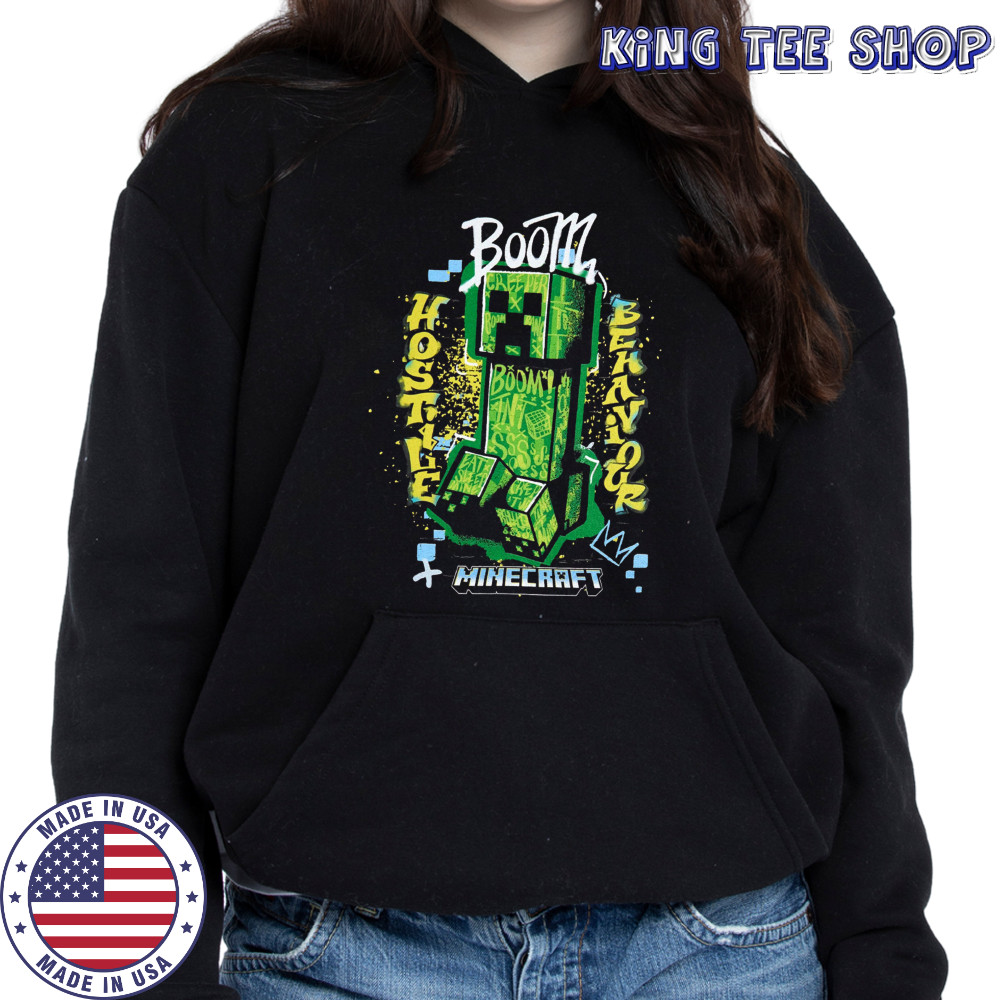 Minecraft Hostile Behaviour Boom T-Shirt Hoodie