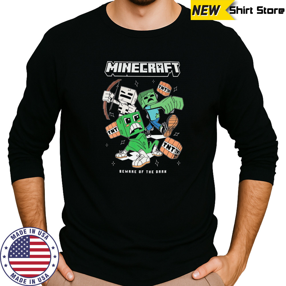 Minecraft TNT T-Shirt Long Sleeved