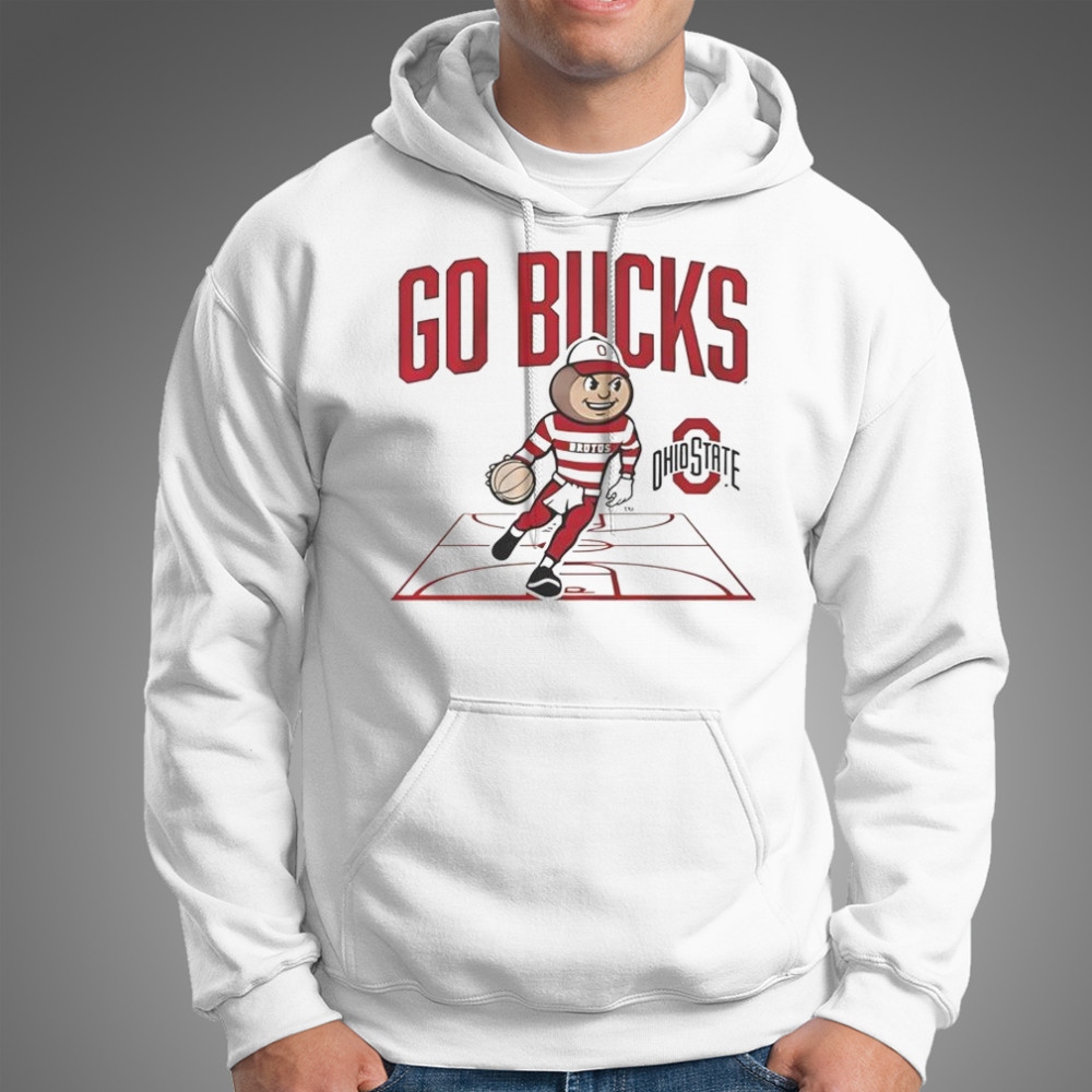 Ohio State Buckeyes Baseball Masscot Court T-Shirt Hoodie