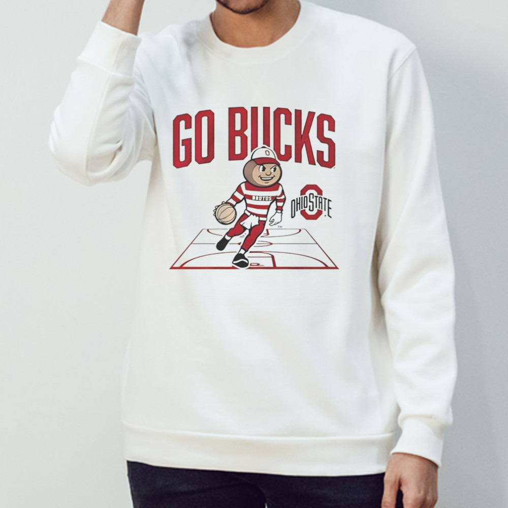 Ohio State Buckeyes Baseball Masscot Court T-Shirt Sweatshirt