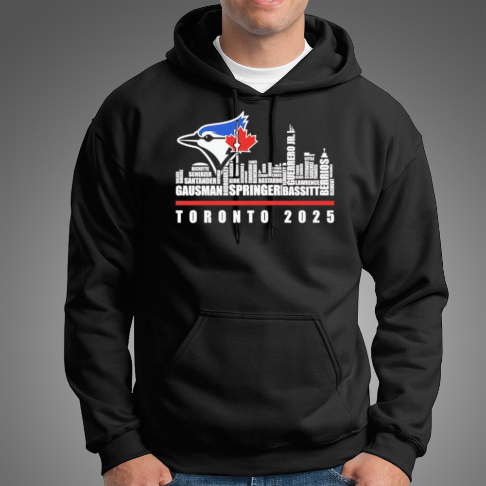 Skyline Toronto Blue Jays 2025 Celebration shirt Hoodie
