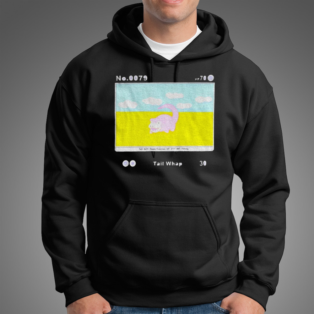 Slowpoke no.0079 Pokémon Tail Whap card shirt Hoodie