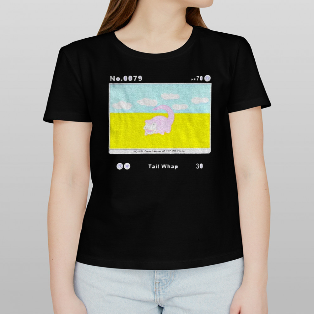 Slowpoke no.0079 Pokémon Tail Whap card shirt Women's T-shirt