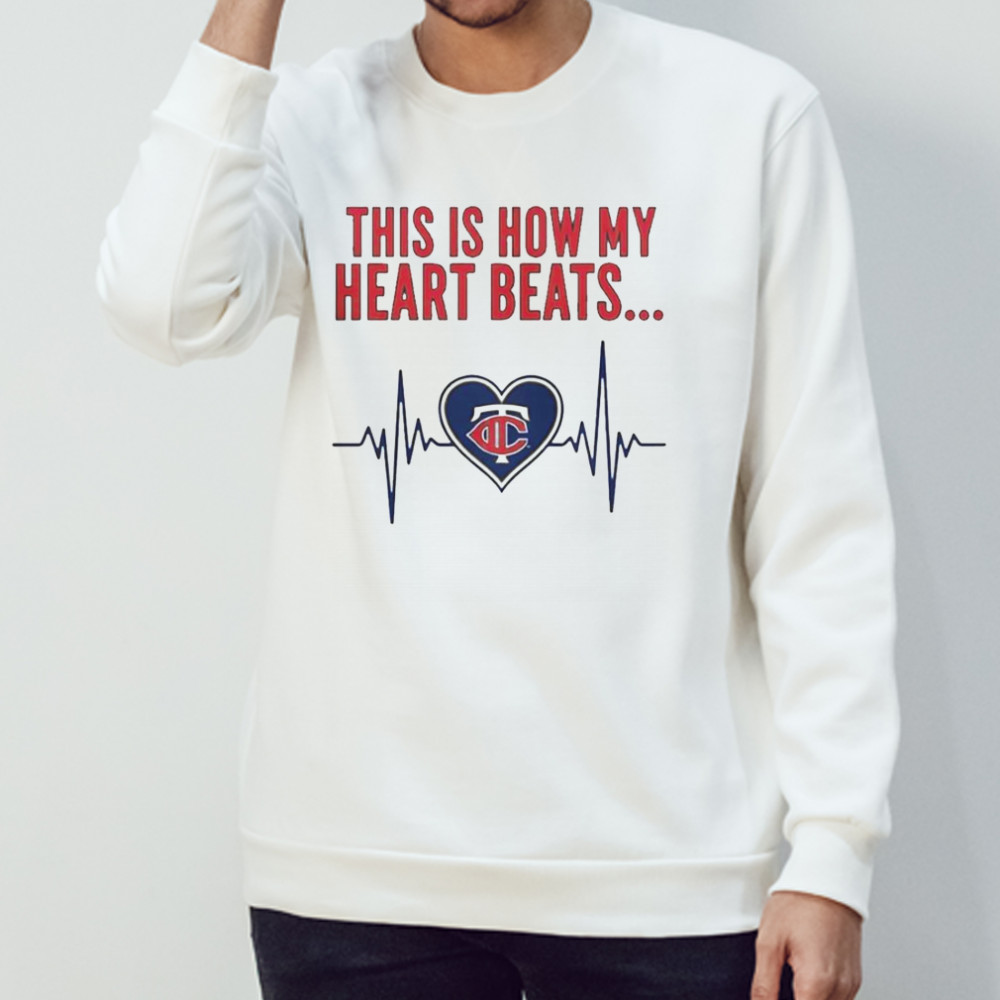 This Is How My Heart Beats Minnesota Twins T-Shirt Sweatshirt