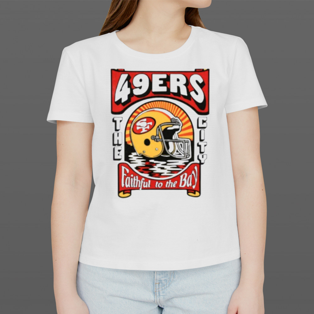Vintage 49ers Football Faithful to The Bay Retro San Francisco Shirt Women's T-shirt