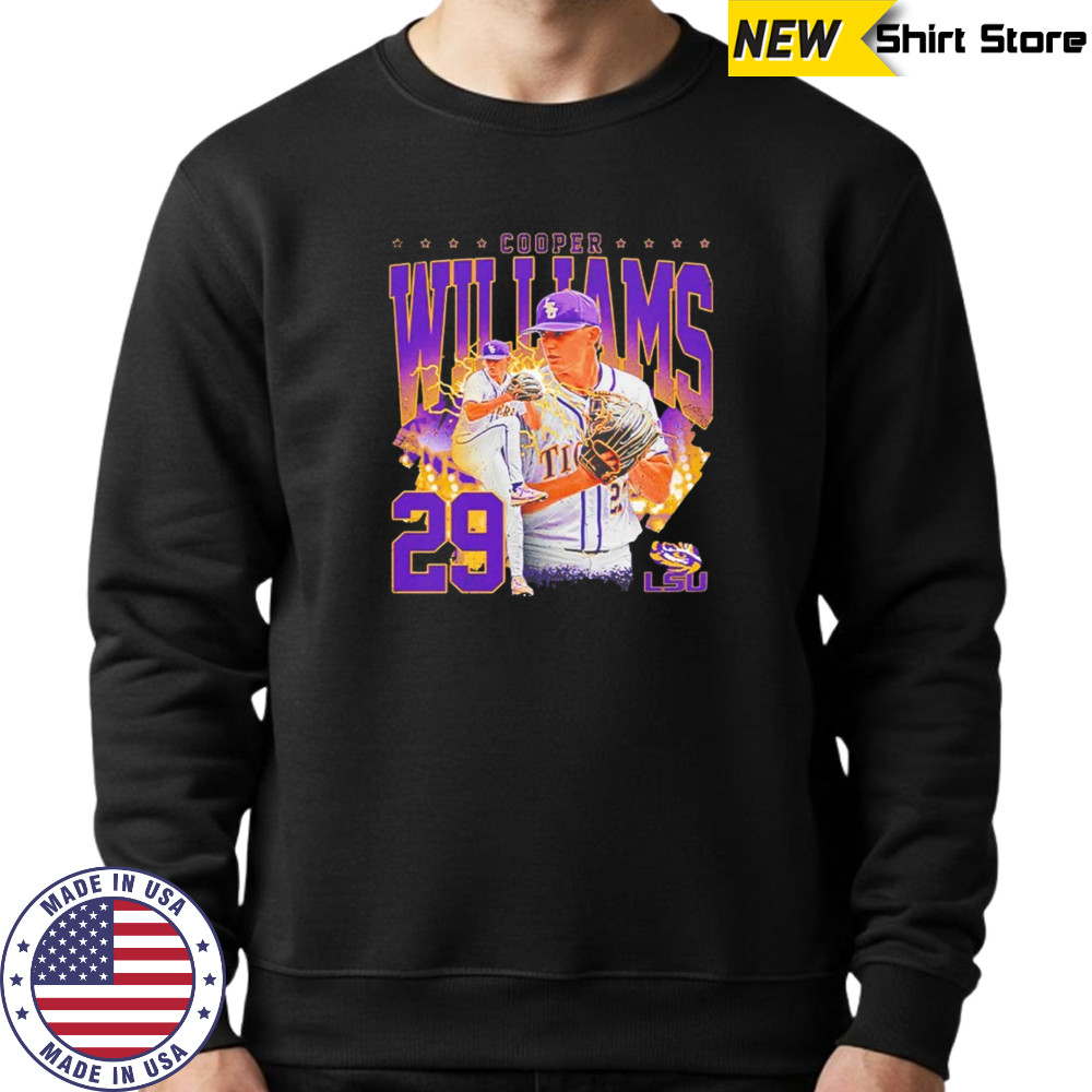 Cooper Williams LSU Tigers NCAA collage shirt Sweatshirt