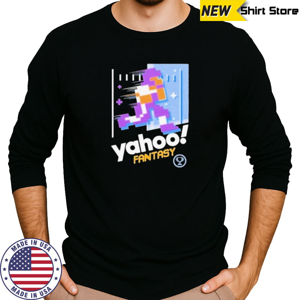 Yahoo fantasy 8 bit shirt Long Sleeved