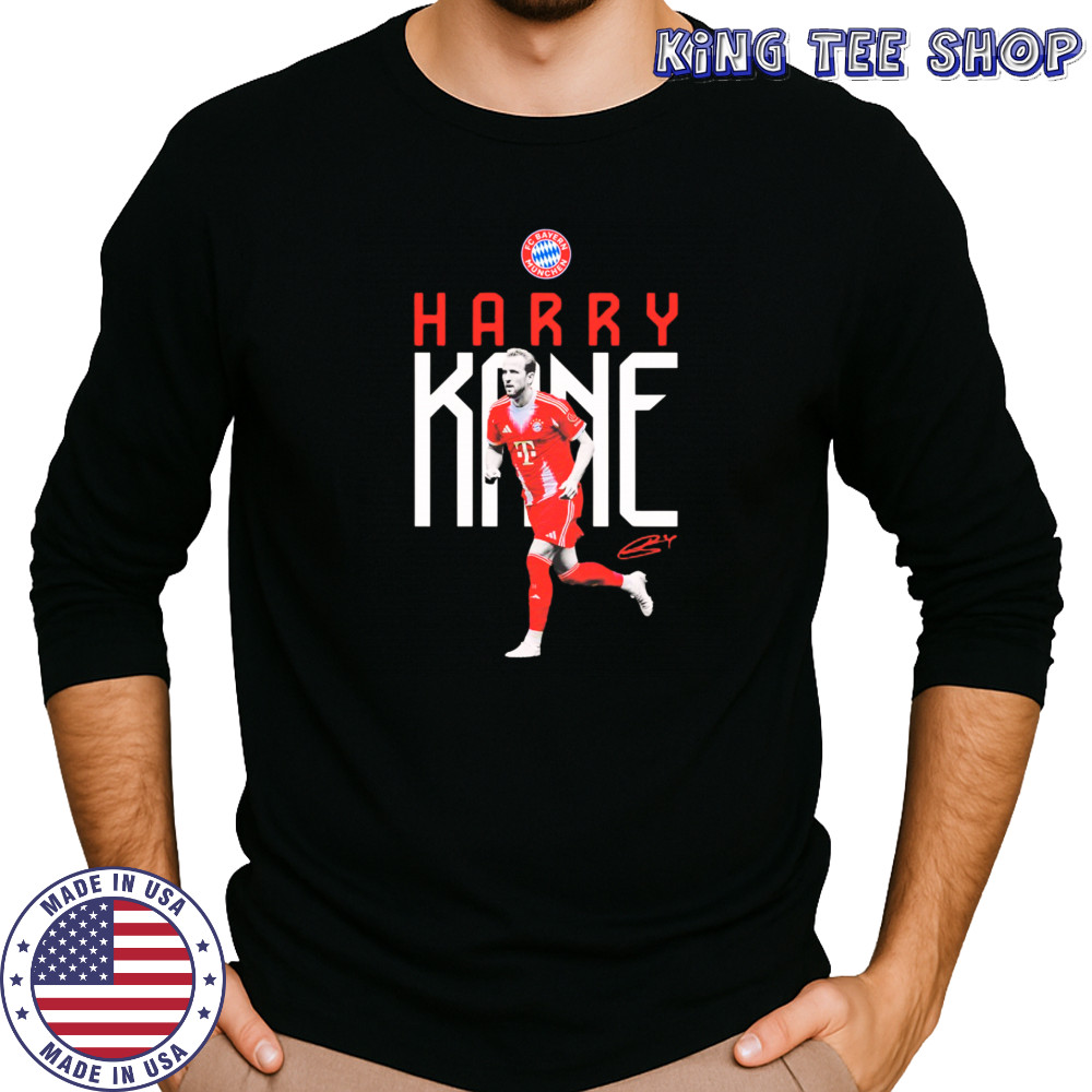 Harry Kane FC Bayern soccer signature shirt Long Sleeved