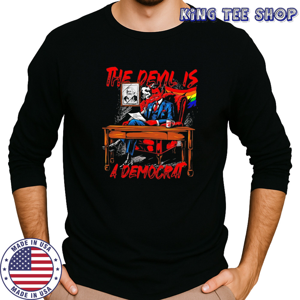The devil is a democrat shirt Long Sleeved