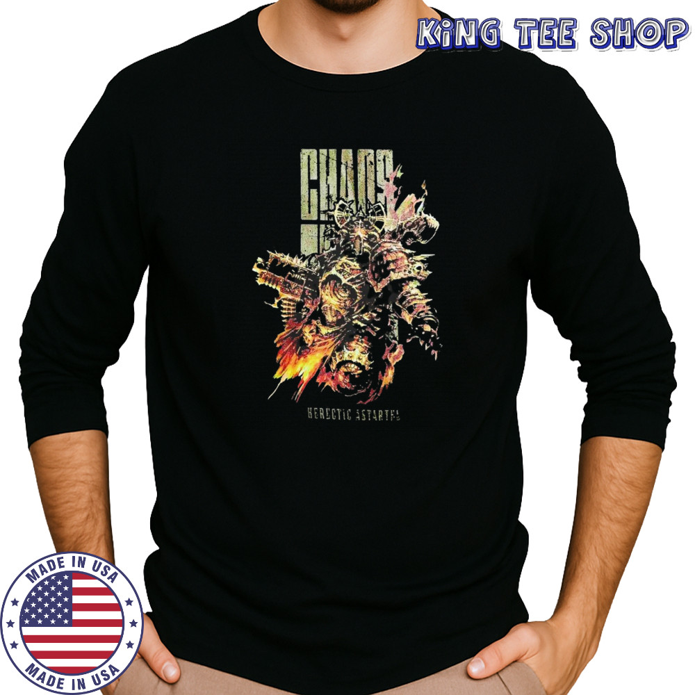 Warhammer 40K Chaos Herectic Zine shirt Long Sleeved