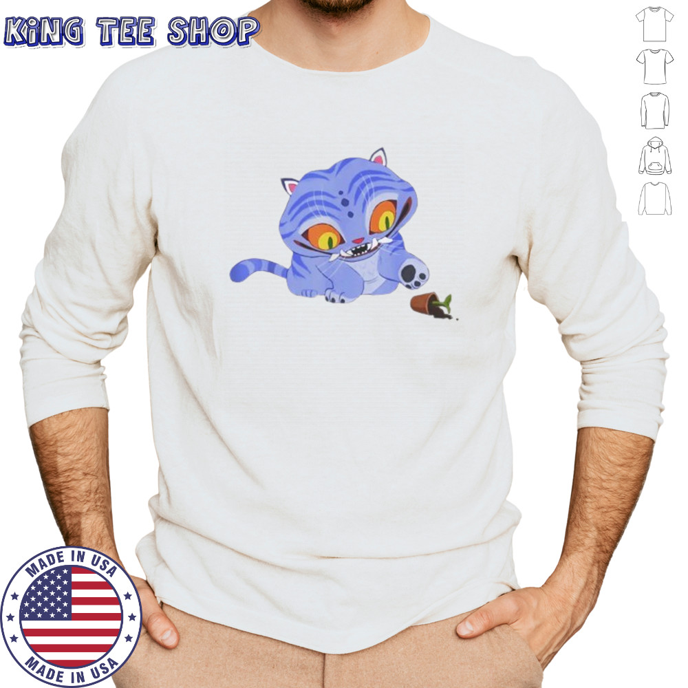 Derpy playing with plant vase shirt Long Sleeved