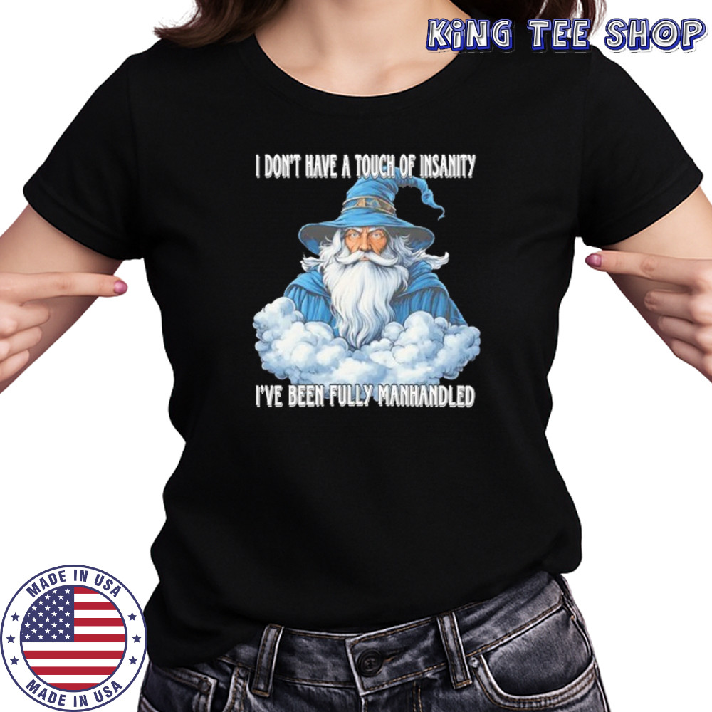 Wizard I don’t have a touch of insanity I’ve been fully manhandled shirt Women's T-shirt