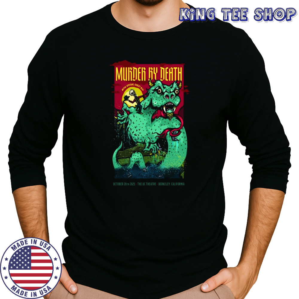 Murder By Death Oct 28 2025 Berkeley CA Poster T-Shirt Long Sleeved