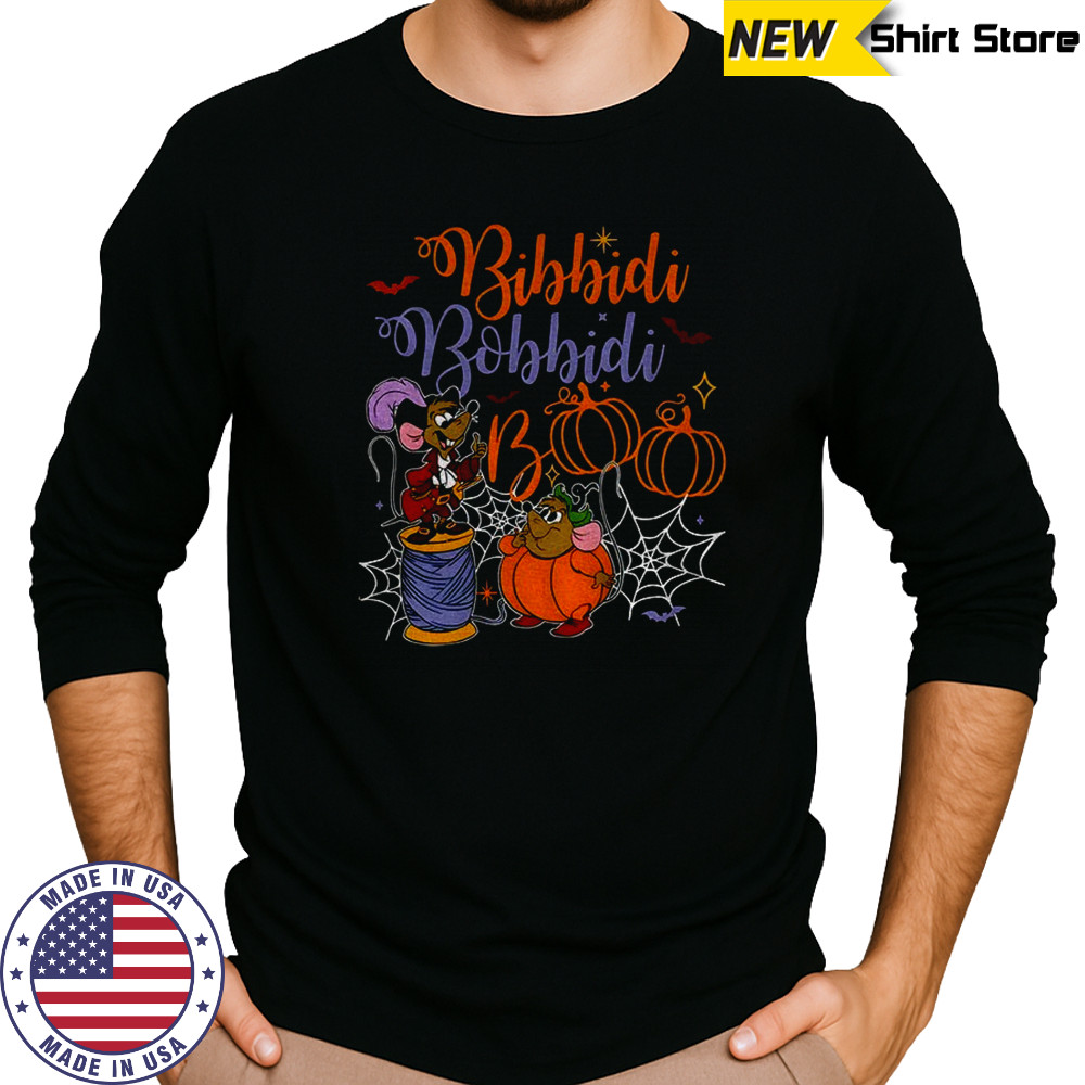 Bibbidi Bobbidi Boo Halloween Jaq and Gus Disney Cinderella shirt Long Sleeved